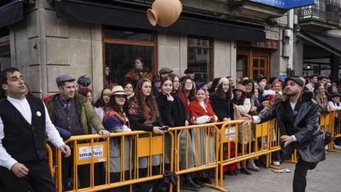 Los competidores hicieron gala de su maestr�a en lanzamientos y recepciones