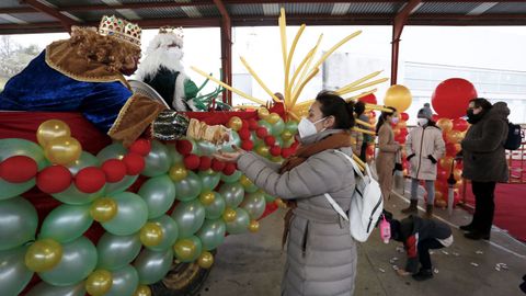 Llegada de los Reyes al colegio de Castroverde