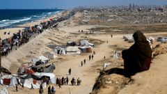 Miles de palestinos regresan a la ciudad de Gaza.