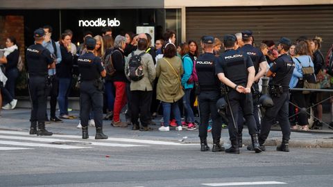 Vista de la sede de la Audiencia Nacional, donde est�n testificando los CDR detenidos en Catalu�a