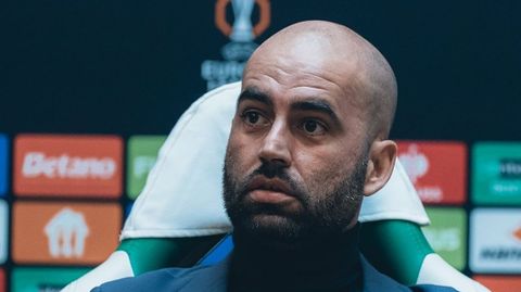 Claudio Gir�ldez, durante la comparecencia de prensa previa al Ludogorets-Celta.