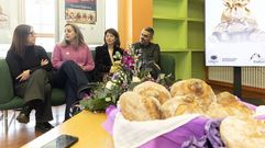 Maica Ures, Maruxa Su�rez, Sol Agra e Daniel P�rez, na presentaci�n do concerto do 7 de marzo