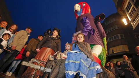 Carnaval de Pontevedra. Presentacin del loro Ravachol