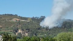 Incendio en la romer�a de Chamorro.