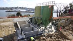 Vista desde las obras de A Gra�a de la zona de la r�a donde se construir� el puente