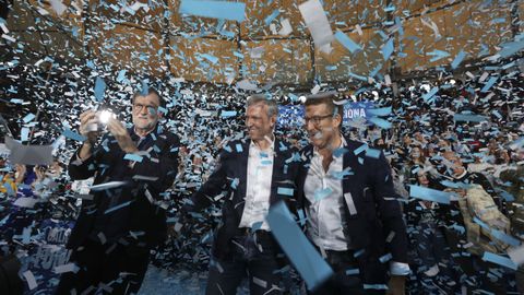 Rajoy, Rueda y Feijoo