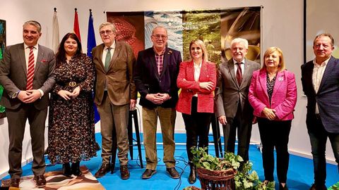 Participantes en la presentacin del geodestino Riberio-Carballio