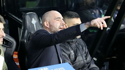 Claudio Gir�ldez, durante el Celta-Rayo del domingo.