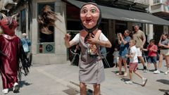 Gigantes y cabezudos, en las fiestas grandes de Xinzo
