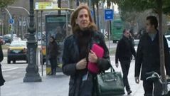 La Infanta Cristina regresa a Barcelona
