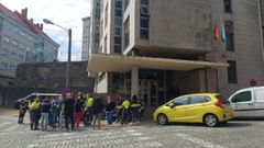 Protesta de Lidl ante el juzgado