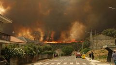 Incendio en Lucenza (Cualedro) en agosto del 2025.