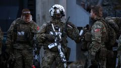 Soldados daneses en Groenlandia.