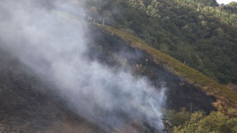 Incendio en la parroquia de San Pedro de Río (A Fonsagrada)