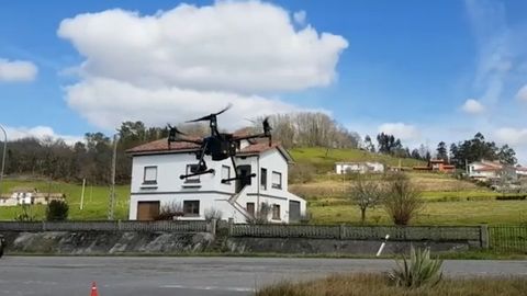 Los drones de tr�fico en Asturias