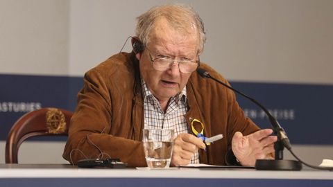 El periodista y escritor polaco Adam Michnik, en Oviedo