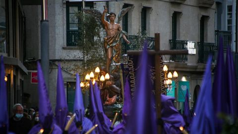 En la Ribeira se vivi uno de los momentos ms especiales de su Semana Santa, la procesin de El Paso.