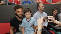 Sergio, en la presentaci�n de la Arousa�F�tbol 7