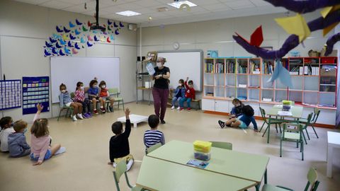 Comienzo de curso en el CEIP Lpez Ferreiro de Santiago