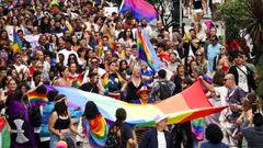 Imagen de archivo de una manifestaci�n del Orgullo en Vigo 