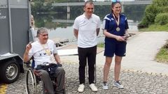 Pepe Barrio y Mar�a Barrio fueron los m�s r�pidos en Tui.