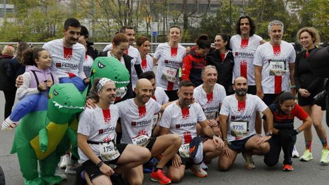 Los corredores antes de empezar la San Marti�o.