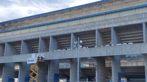 Reforma de la fachada del Carlos Tartiere