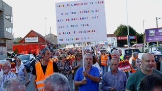 Manifestación en Mos contra la nueva autovía A-52