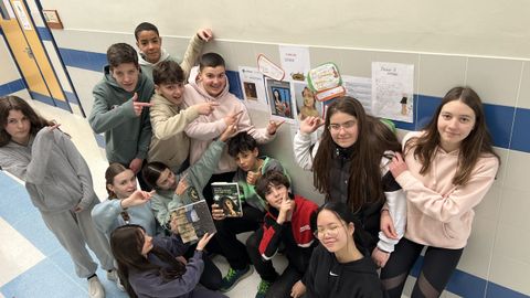 Grupo de autores del cortometraje ganador del IES Pintor Colmeiro de Silleda
