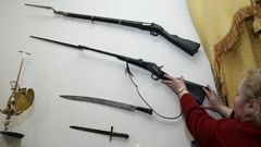 Armas sustra�das a los franceses en la invasi�n de 1809 y ahora expuestas en el pazo de Tor