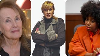 Bego�a Caama�o, distinguida co D�a das Letras Galegas 2026, nunha imaxe do 2009, entre d�as fotos da Nobel�Annie Ernaux e Chimamanda Adichie.