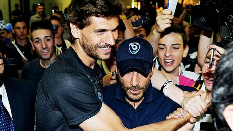 Llorente, a su llegada a Turn