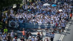 La manifestaci�n march� desde la plaza de Col�n de Madrid hasta el Ministerio de Industria