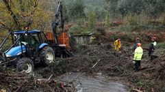 Tras la riada de noviembre de 2018, Augas de Galicia limpi� el cauce del r�o Fontecova