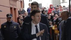 Las fotos de la llegada del FC Barcelona a A Corua