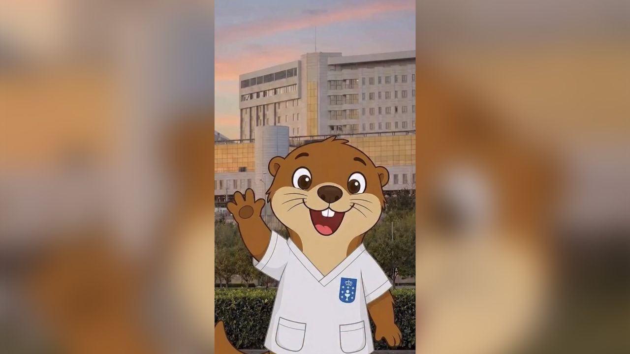 Toxiño, la mascota que quiere que los niños de Pontevedra no tengan miedo al hospital