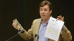 El concejal popular Jos� Luis Moreno, durante su intervenci�n este mi�rcoles en el pleno del Ayuntamiento de Madrid