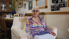 Josefa �lvarez, en una foto tomada en su casa en junio.