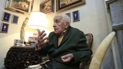 Tom�s Notario Vacas, en una imagen de archivo en su hogar