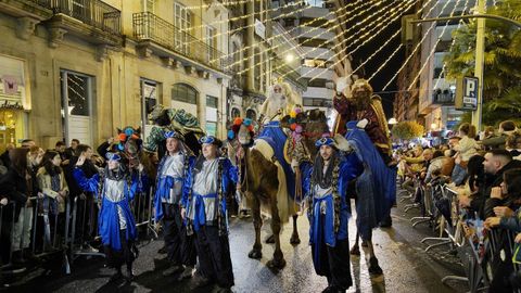 Cabalgata de Reyes Magos, a su paso por la ciudad de Ourense