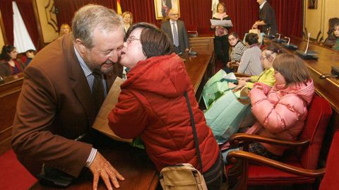 Entrega de unos premios de dibujo. 