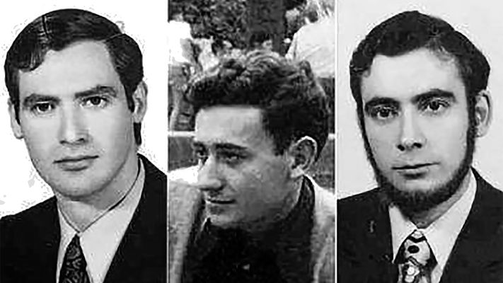 Fernando Quiroga Veiga, Jorge Garc&iacute;a Carneiro y Humberto Fouz Escobero cruzaron la frontera de Ir&uacute;n a Biarritz el 24 de marzo de 1973 para ver &laquo;El &uacute;ltimo tango en Par&iacute;s&raquo;, pel&iacute;cula prohibida en Espa&ntilde;a.