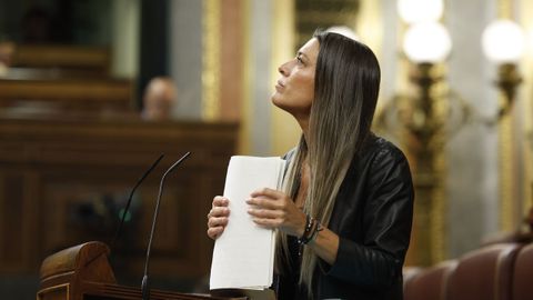 La portavoz de Junts per Catalunya, Miriam Nogueras