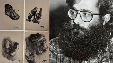 &laquo;Lorchos&raquo; (1972), exercicios de aprendizaxe do mozo Pepe Barro a partir das clases de Segura Torrella. &Aacute; dereita, o dese&ntilde;ador retratado en 1980 por Xes&uacute;s Campos.