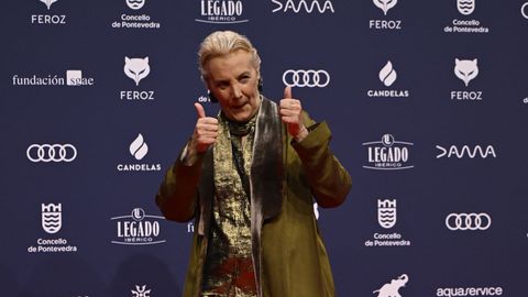 La actriz Elena Irureta posa a su llegada a la gala de entrega de los Premios Feroz 2026