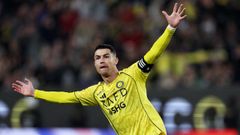 Cristiano Ronaldo, celebrando un gol en un partido del Al Nassr de esta temporada.