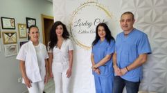 Milena Ospina, Lorelay Calvo, Mireya Stavarache y Juan Carlos Apodaca forman el equipo del centro de est�tica avanzada Lorelay Calvo en O Barco de Valdeorras