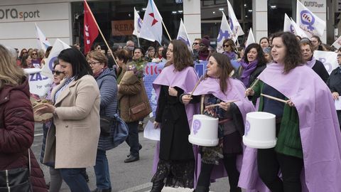 Concentraci�n en Cee de la plataforma �8M Costa da Morte�