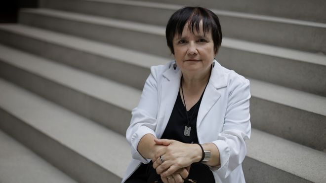 Carme Vidal, retratada no Museo de Belas Artes da Corua.