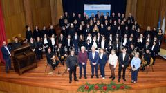 Concierto del CSM de Valga junto a los coros de la Catedral de Santiago en el auditorio municipal